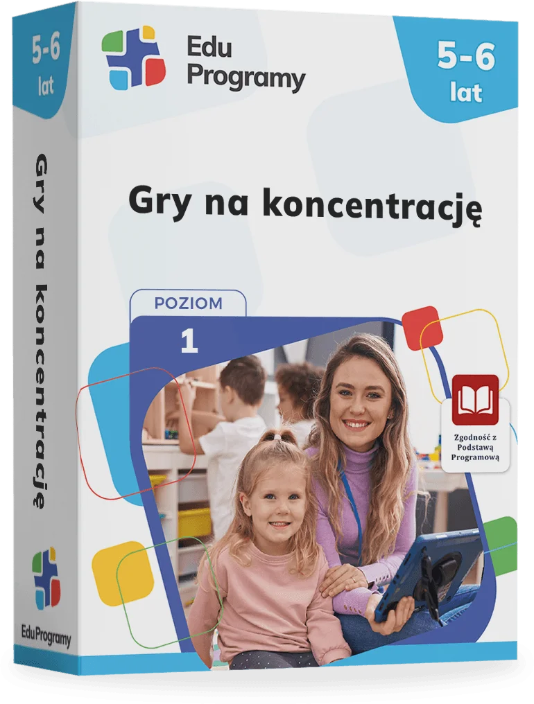 EduProgramy Gry na koncentrację poziom 1 - widok pudełka programu