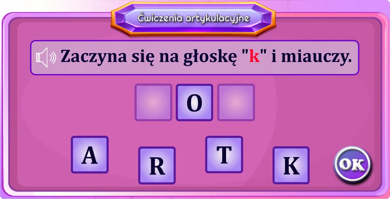 EduProgramy - Moduł ćwiczeń artykulacji i logicznego myślenia