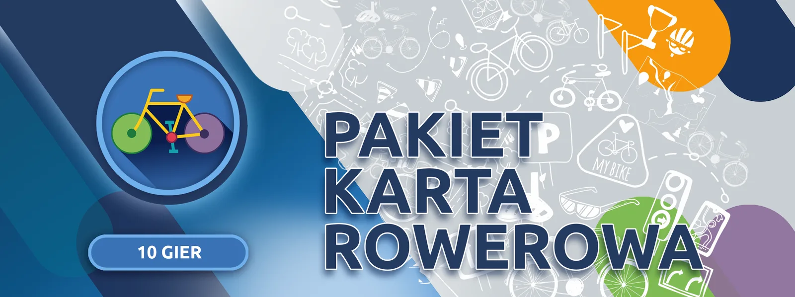 FunFloor Pakiet 10 gier Karta rowerowa - widok od frontu