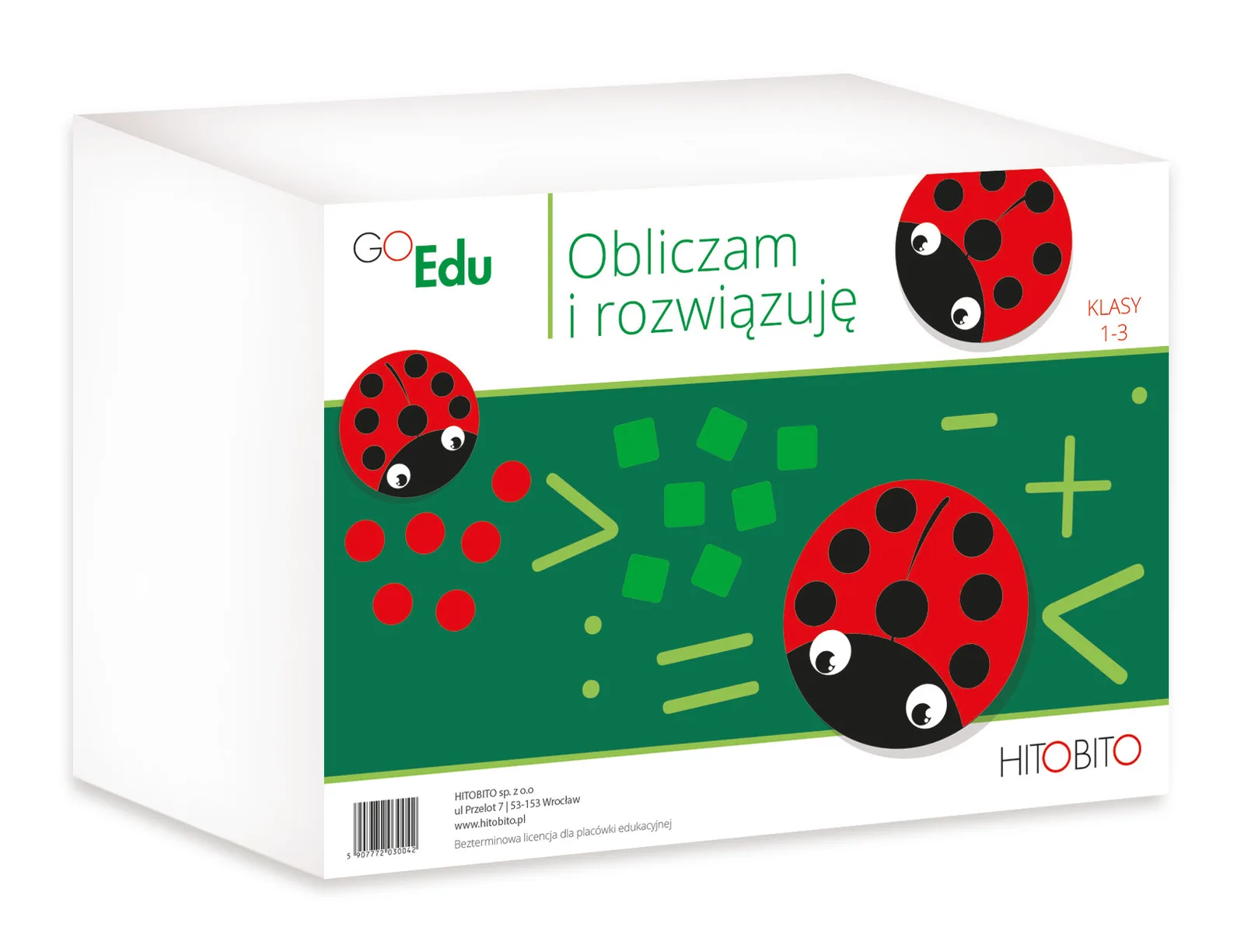 GoEdu. Obliczam i rozwiązuję - pudełko zestawu, klasy 1-3
