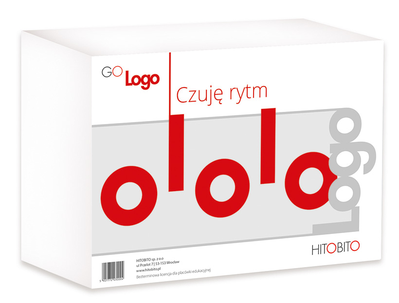 GoLogo - Czuję rytm - opakowanie programu multimedialnego, widok od frontu