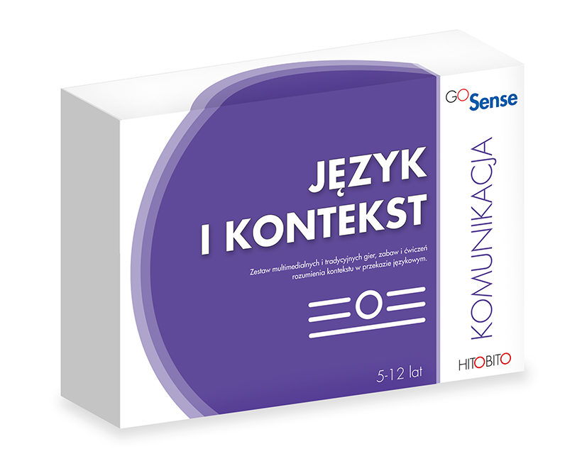 GoSense Język i kontekst - widok pudełka z programem i pomocami
