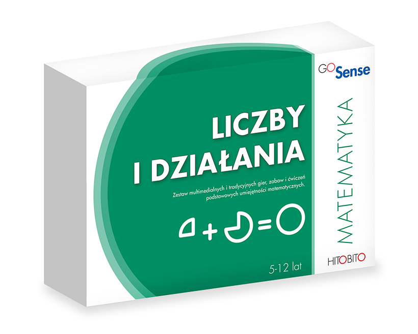 GoSense Liczby i działania - pudełko programu, widok od frontu