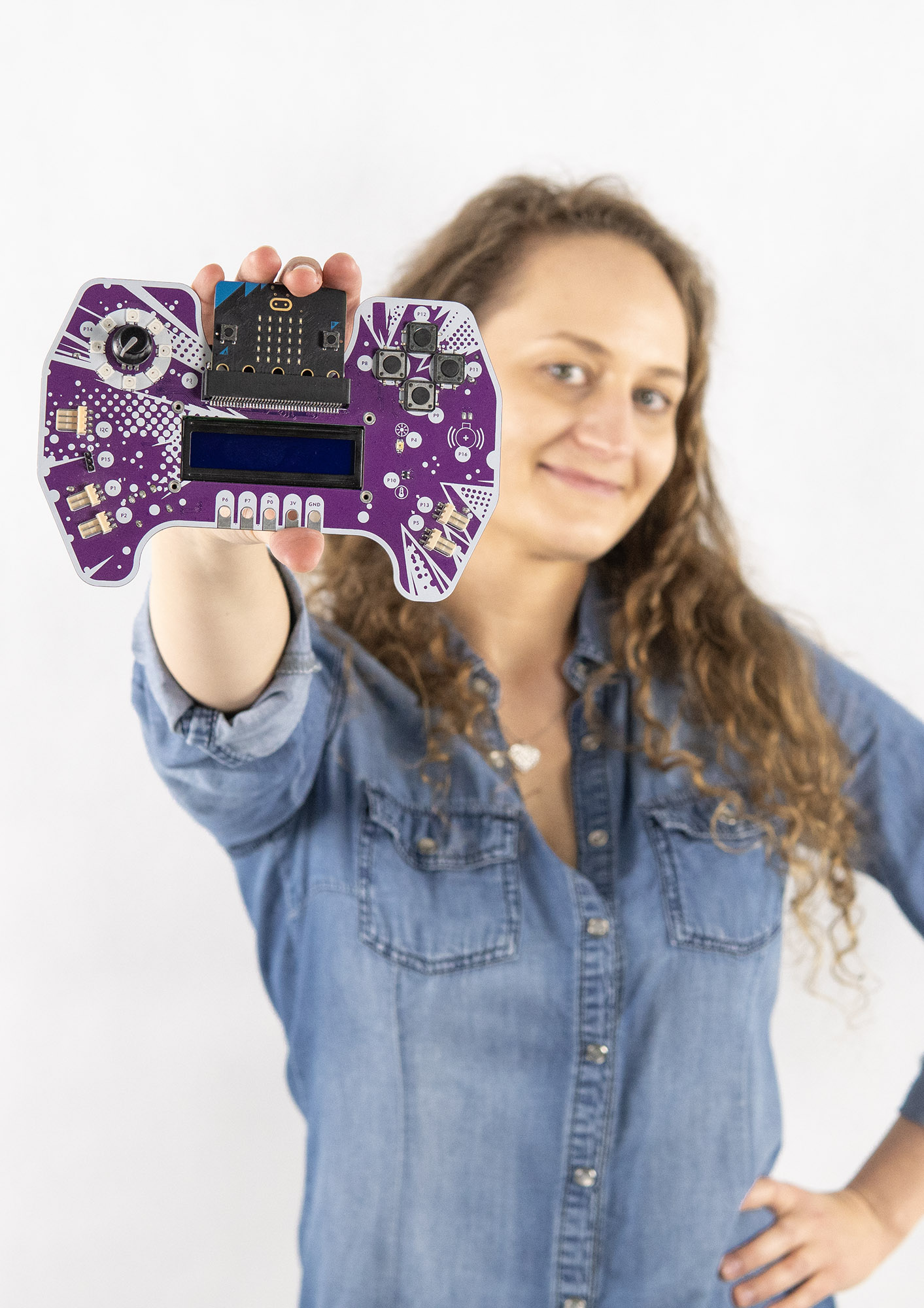 learn:bit Arcade - widok płytki rozszerzającej