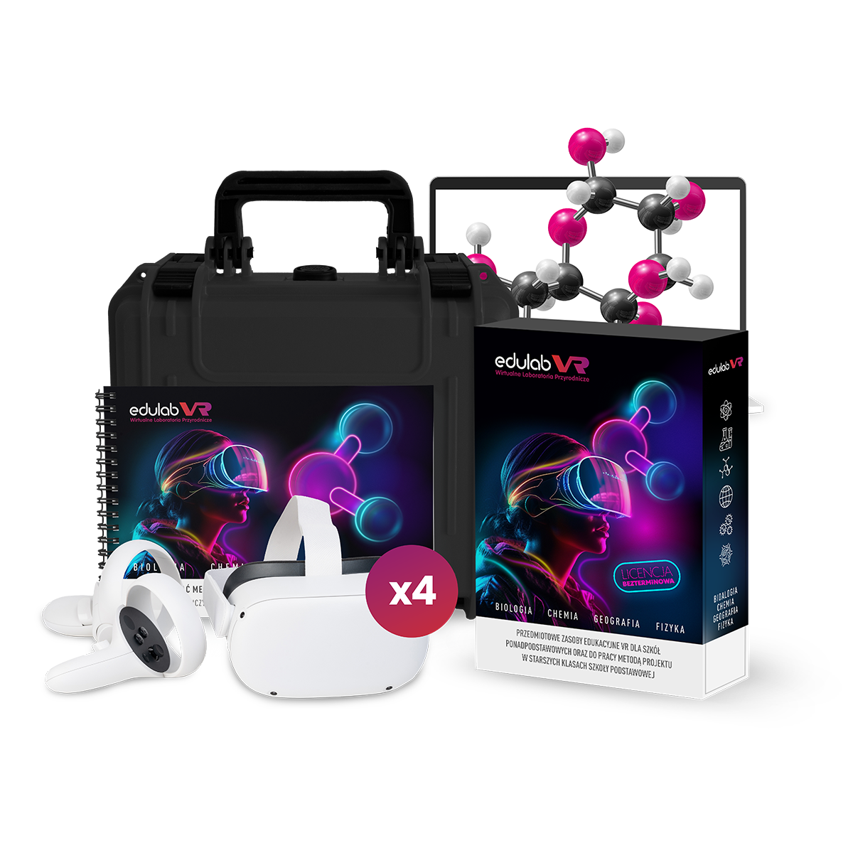 eduLabVR Wirtualne Laboratoria Przyrodnicze z goglami VR