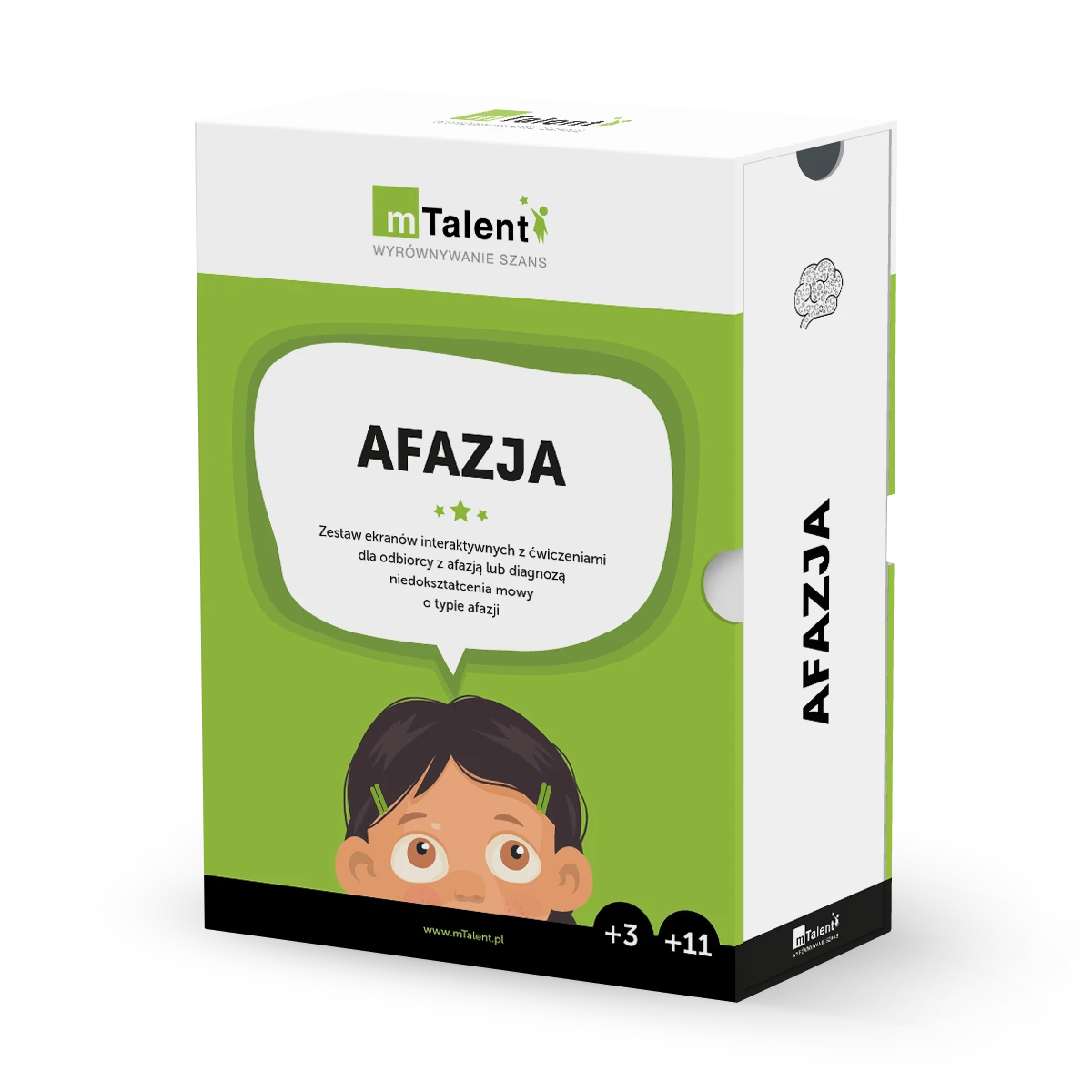 mTalent Afazja - pudełko programu i materiały