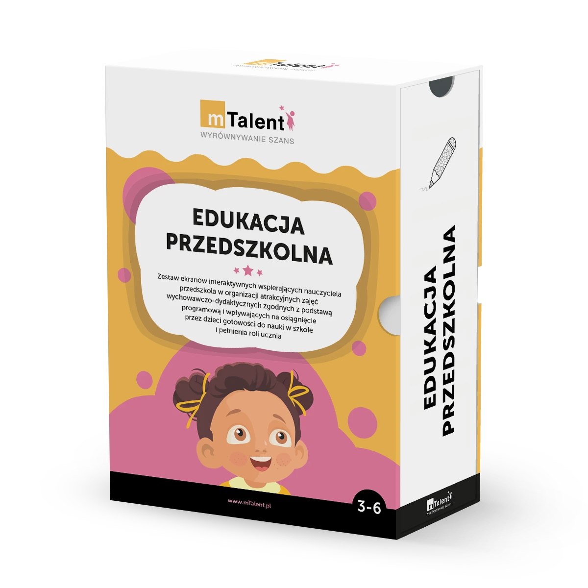 mTalent Edukacja Przedszkolna - pudełko programu, widok od frontu