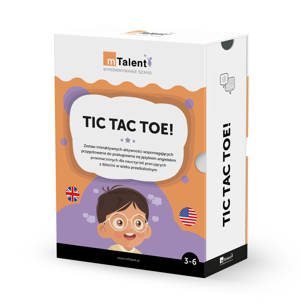 mTalent Tic Tac Toe! - pudełko programu do angielskiego przedszkolnego