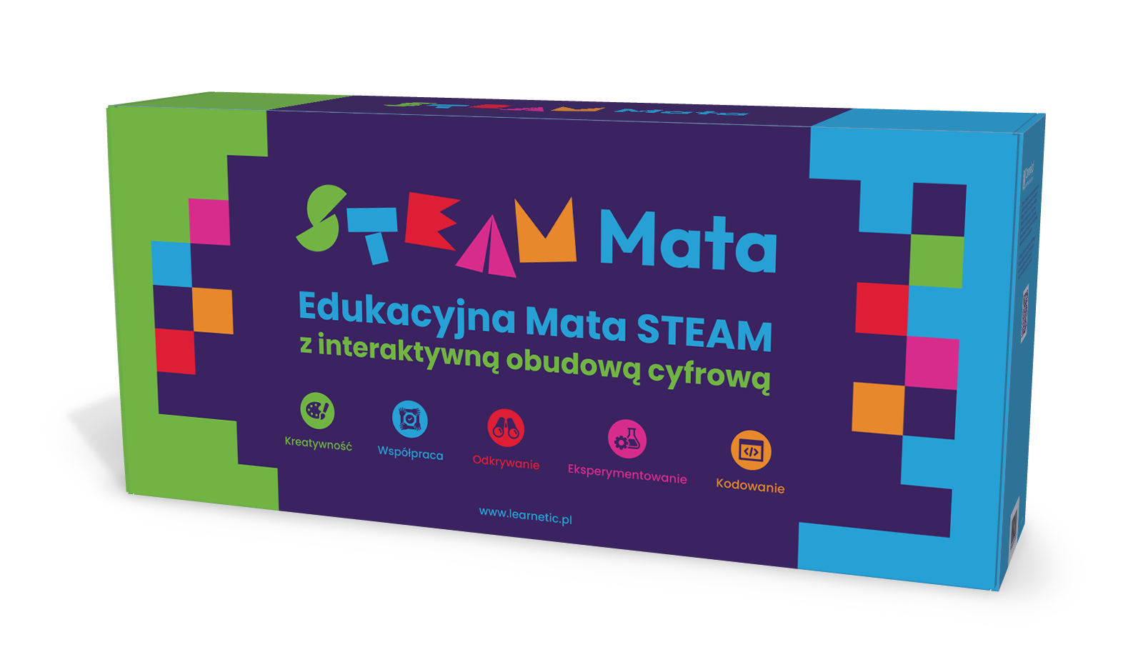 Edukacyjna Mata STEAM - pudełko zestawu, widok od frontu