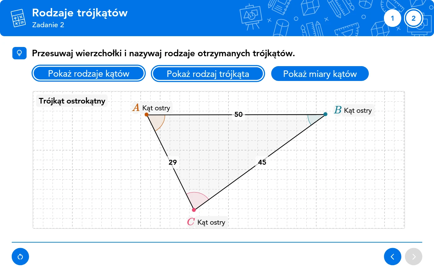 Matematyka. Teoria i Praktyka kl. 4-6 - ćwiczenie trójkąty