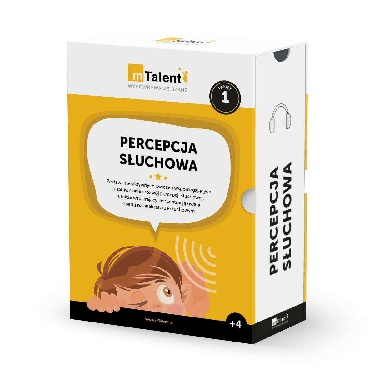 mTalent Percepcja Słuchowa - opakowanie programu multimedialnego