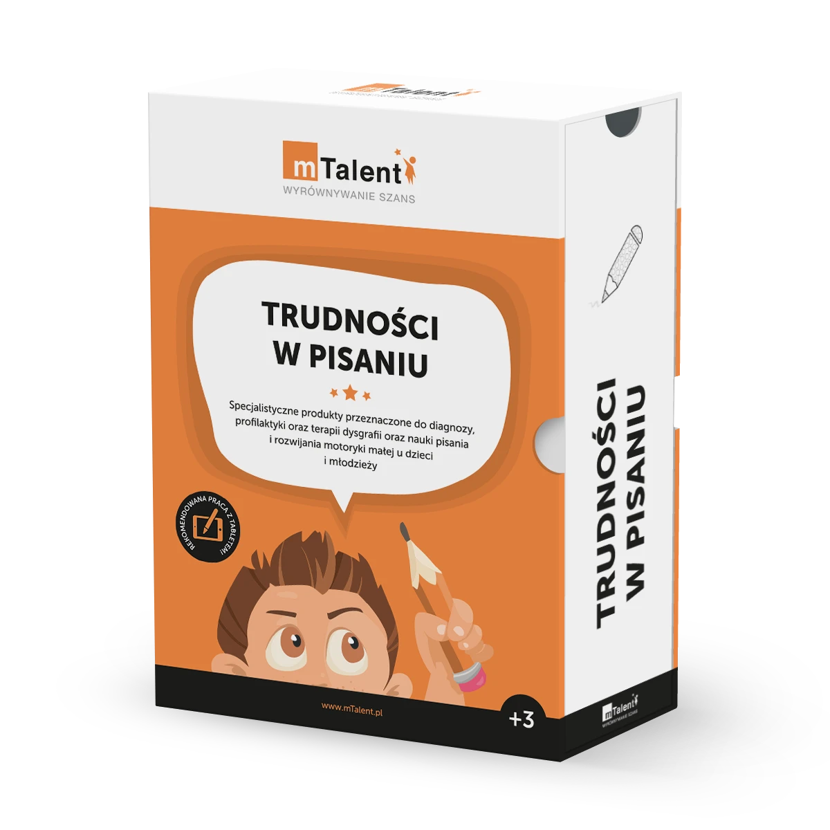 mTalent Trudności w pisaniu - pudełko zestawu od frontu