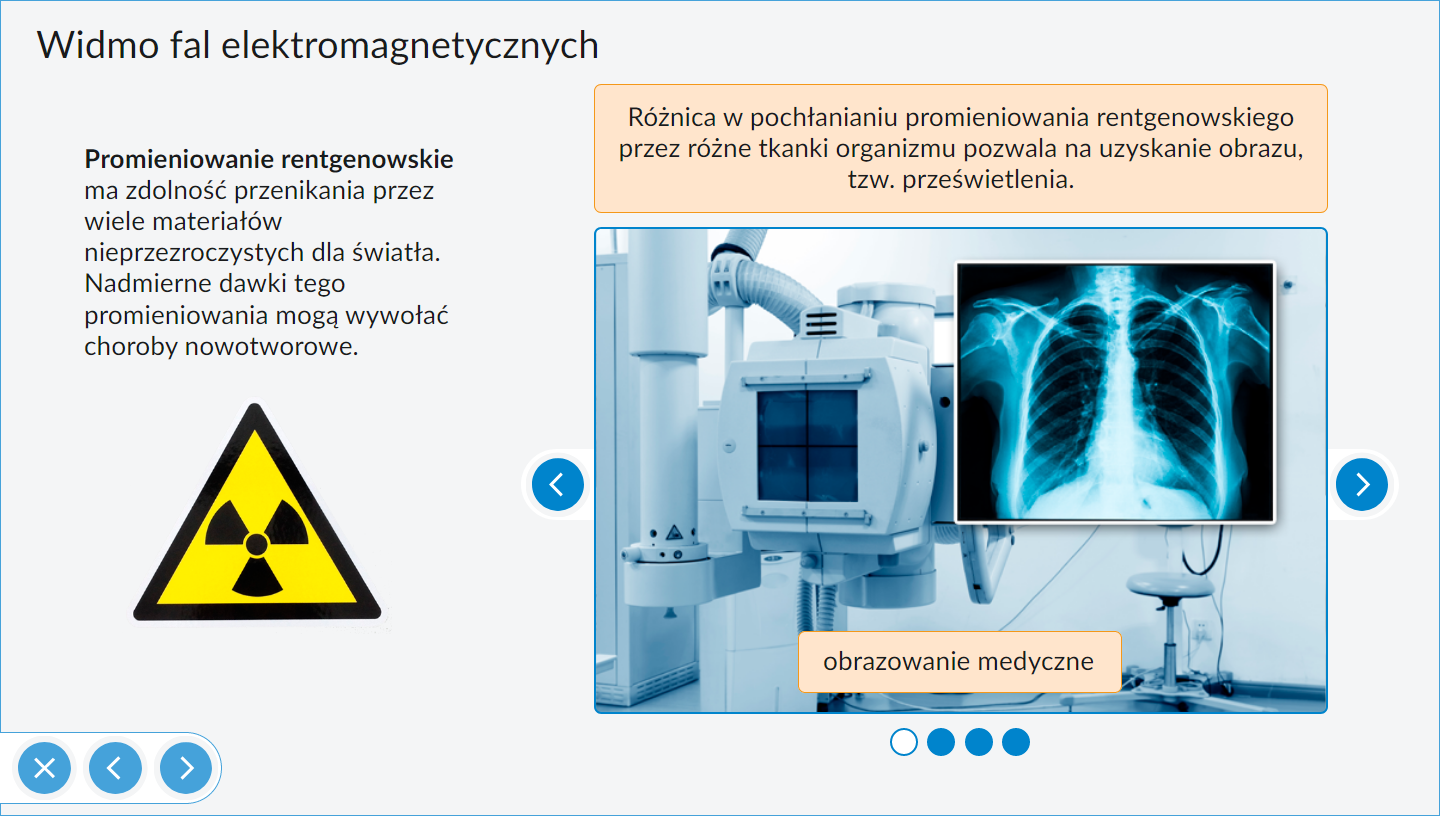 IPP Fizyka - ekran o widmie fal elektromagnetycznych i obrazowaniu medycznym
