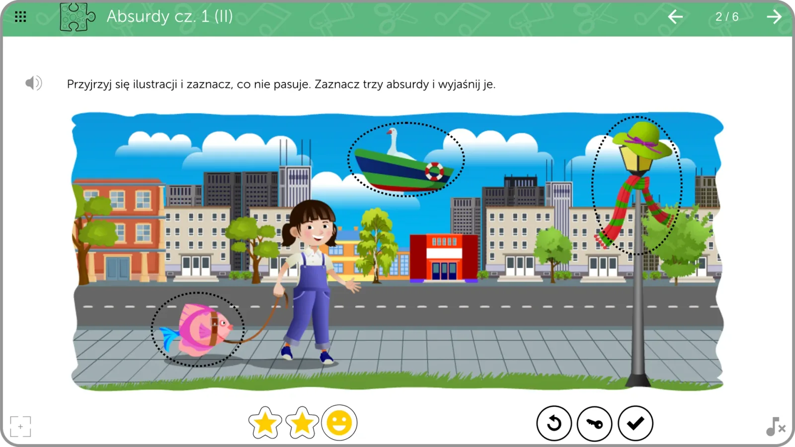 mTalent Autyzm. Mowa w kontekście społecznym cz. 2 - zrzut ekranu ćwiczenia