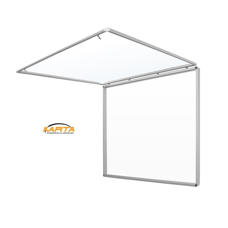Gablota na sztandar GSZ 150x130x10 cm - profil aluminiowy i zamek patentowy
