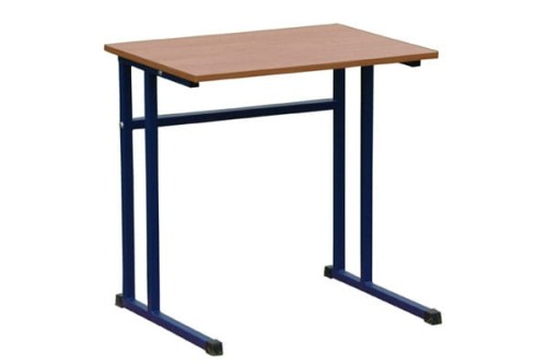 Stolik szkolny 1-osobowy Robert - widok z profilu stalowego 25x25 mm z regulacją poziomu