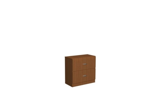 Niska komoda szkolna z 2 szufladami Mazur 34 - 800 × 800 × 400 mm, 2 duże szuflady