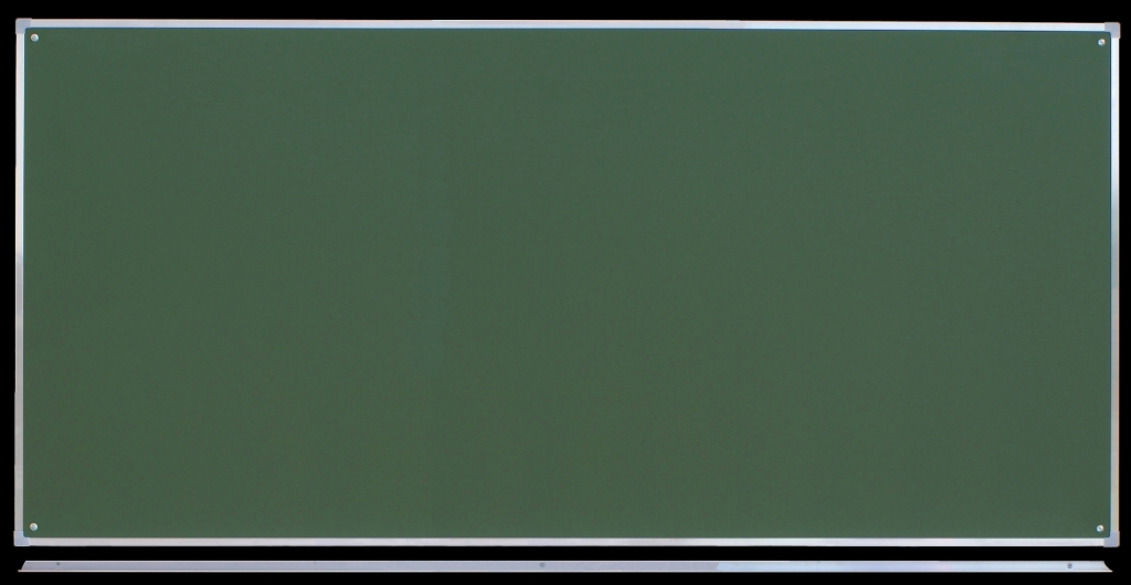 Tablica ceramiczna magnetyczna zielona typ C 1,00 m x 2,00 - widok od frontu