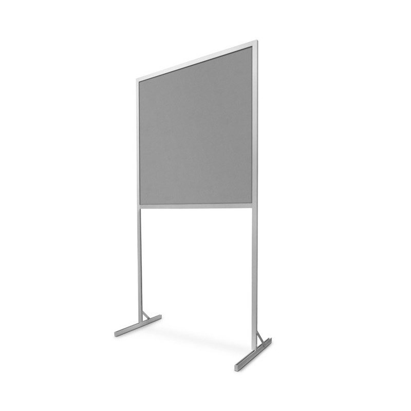 Tablica tekstylna wolnostojąca TWN-WL 120x100x190 cm w wersji szarej