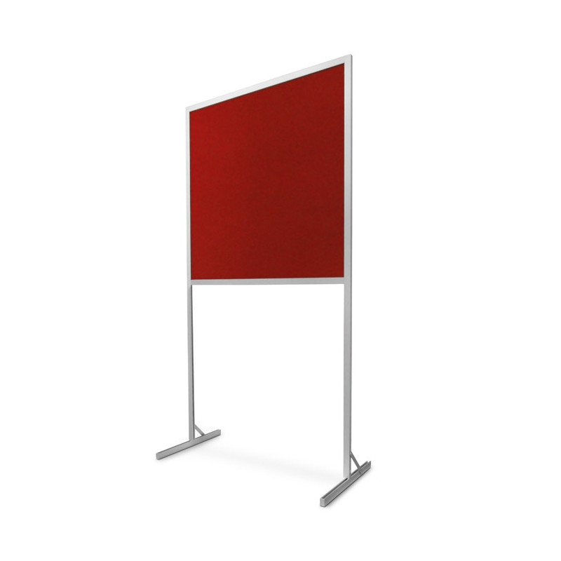 Tablica tekstylna wolnostojąca TWN-WL 120x100x190 cm w wersji czerwonej
