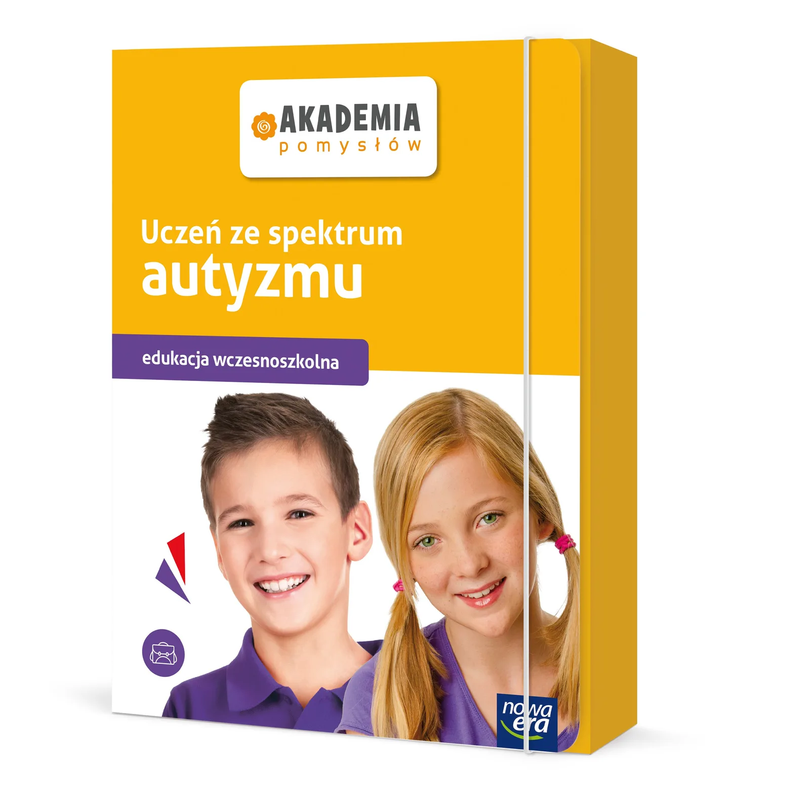 Akademia pomysłów. Uczeń ze spektrum autyzmu. Klasy 1-3 - widok pudełka od frontu