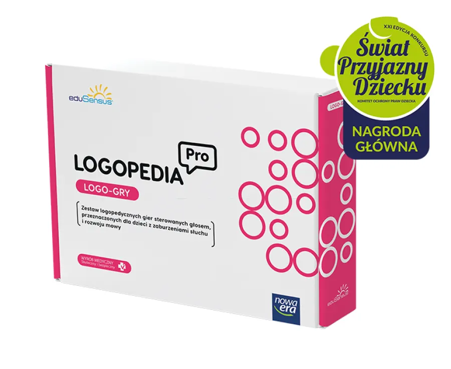 Ekran gry multimedialnej sterowanej głosem w programie Logo-Gry