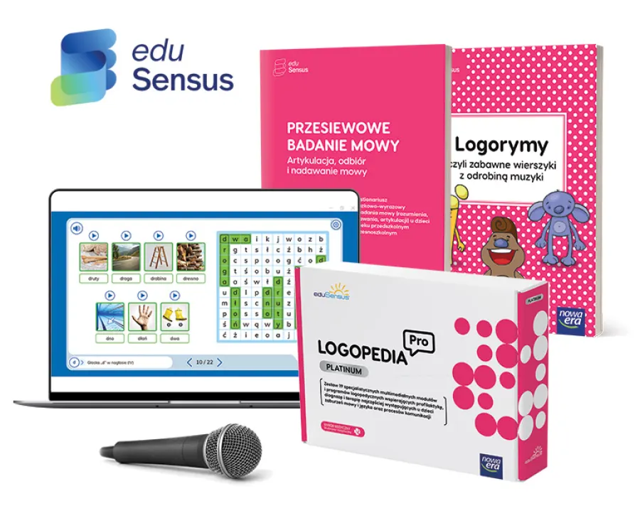 EduSensus Logopedia PRO pakiet PLATINUM 3.3 - opakowanie zestawu