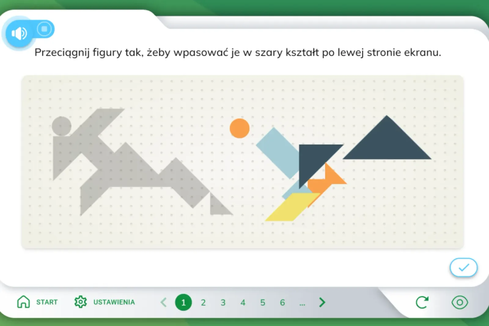 Dysleksja PRO Poziom 2 - interaktywne zadanie ortograficzne na monitor dotykowy