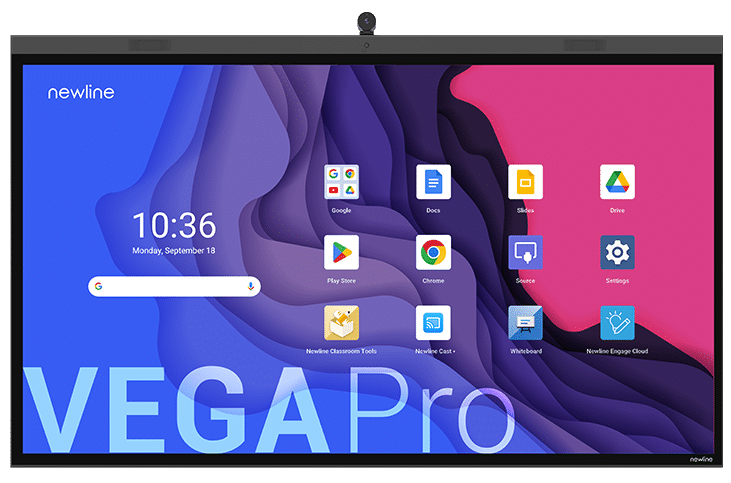 Monitor interaktywny Newline VEGA PRO TT-8624Z 86 cali - widok od frontu