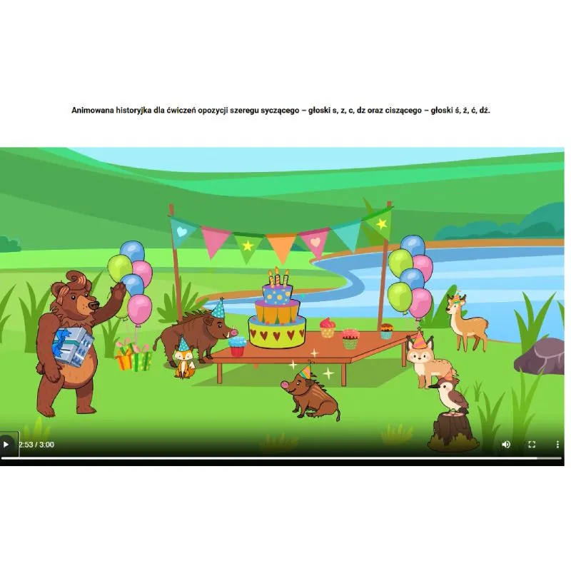 Eduterapeutica Lux Logopedia Spectrum Różnicowanie szeregów - zrzut ekranu ćwiczenia