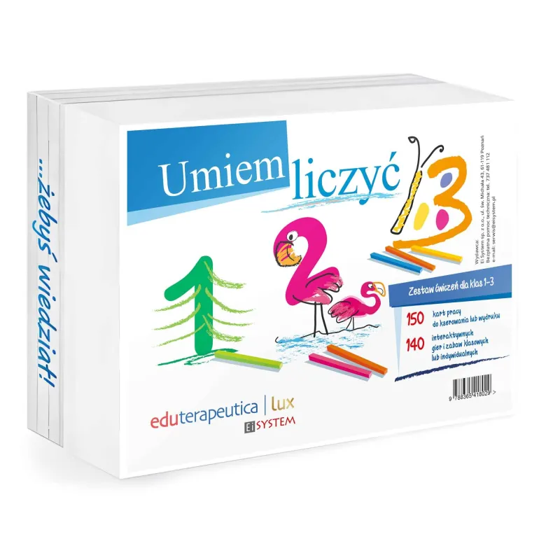 Eduterapeutica Umiem liczyć - pudełko programu multimedialnego dla klas 1-3