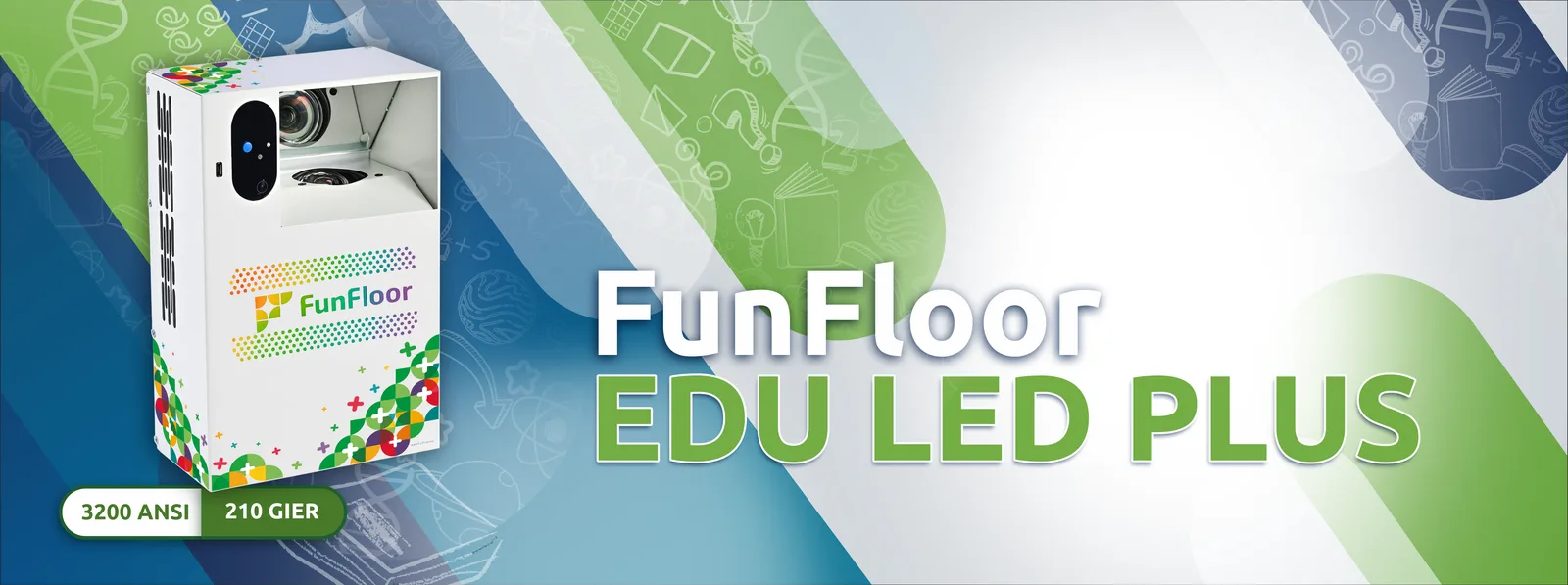 Podłoga interaktywna FunFloor EDU LED PLUS - widok od frontu