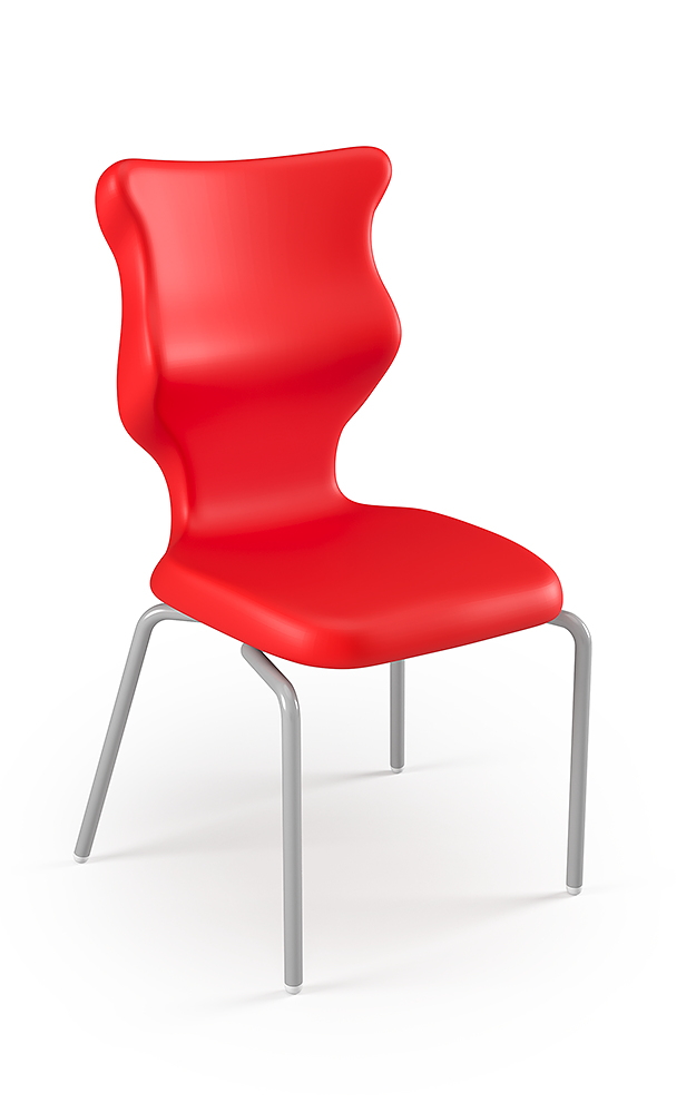 Dobre krzesło ergonomiczne Spider Entelo szkolne przedszkolne - Czerwony RAL 3020
