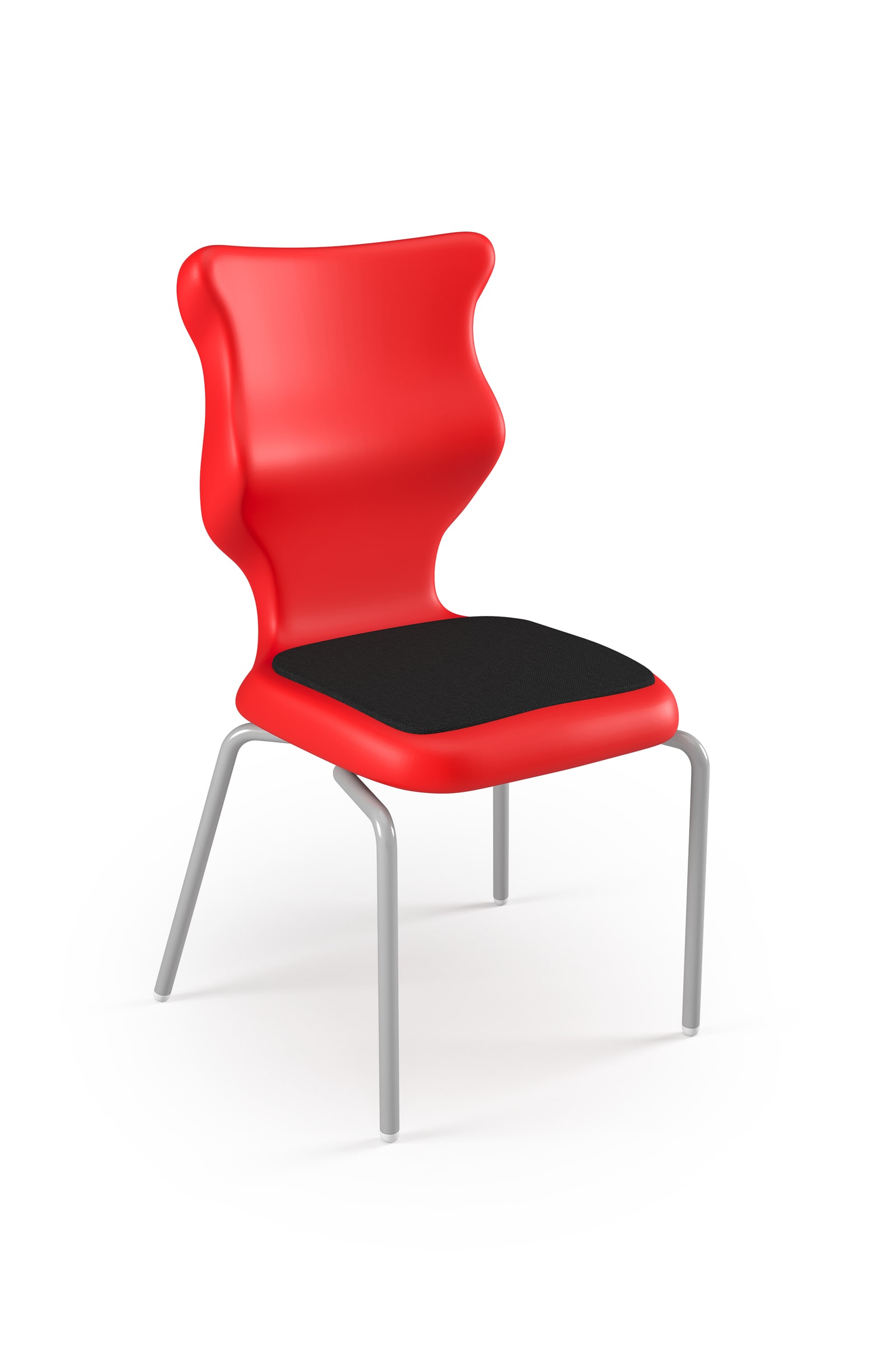Dobre krzesło ergonomiczne Spider Soft Entelo szkolne przedszkolne - Czerwony RAL 3020