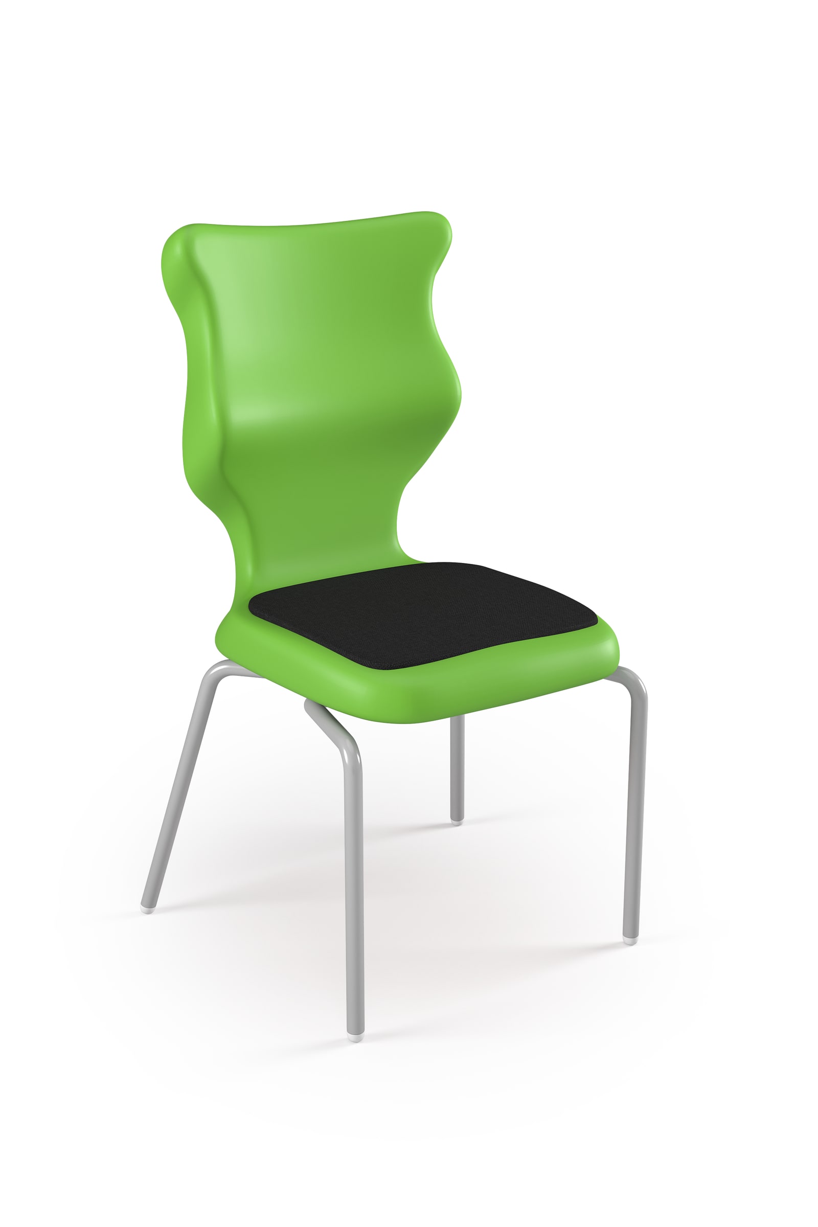 Dobre krzesło ergonomiczne Spider Soft Entelo szkolne przedszkolne - Zielony RAL 6018