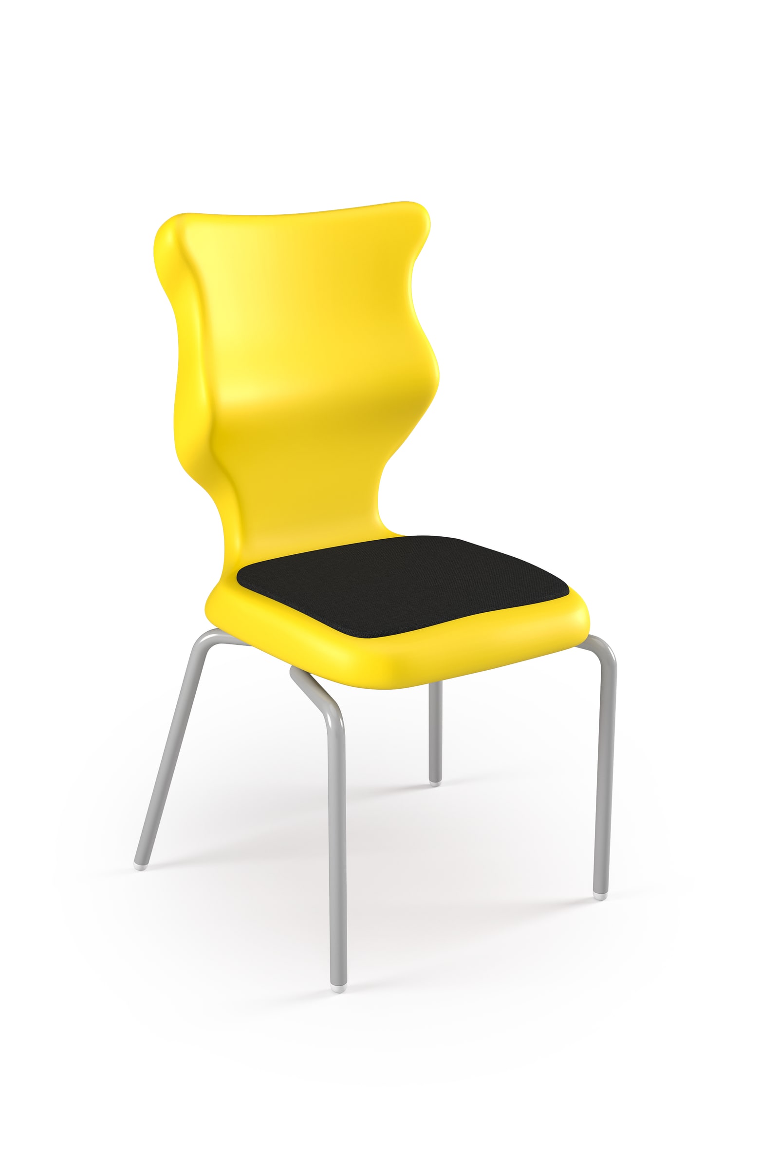 Dobre krzesło ergonomiczne Spider Soft Entelo szkolne przedszkolne - Żółty RAL 1018