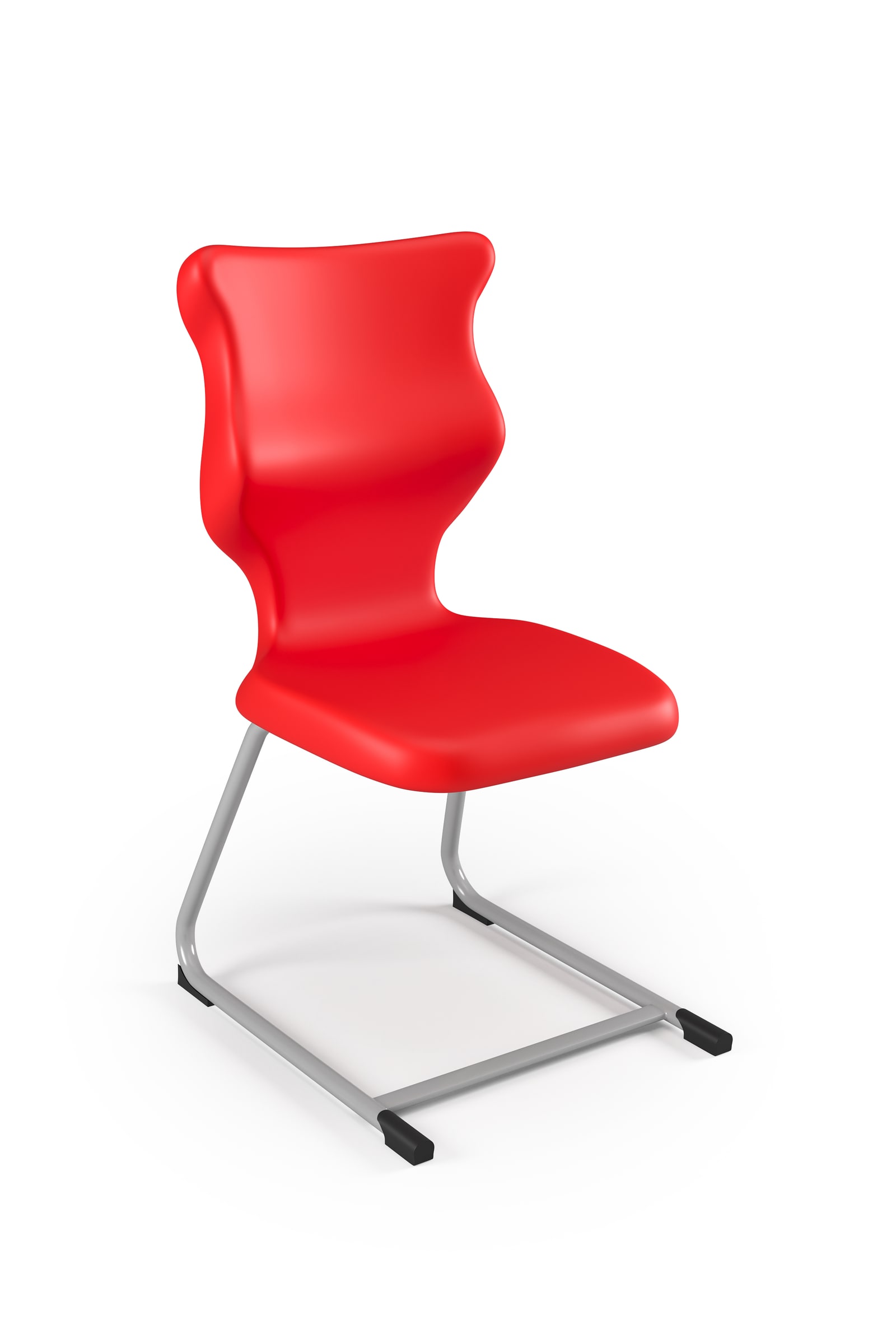 Dobre krzesło ergonomiczne C-Line Entelo szkolne przedszkolne - Czerwony RAL 3020