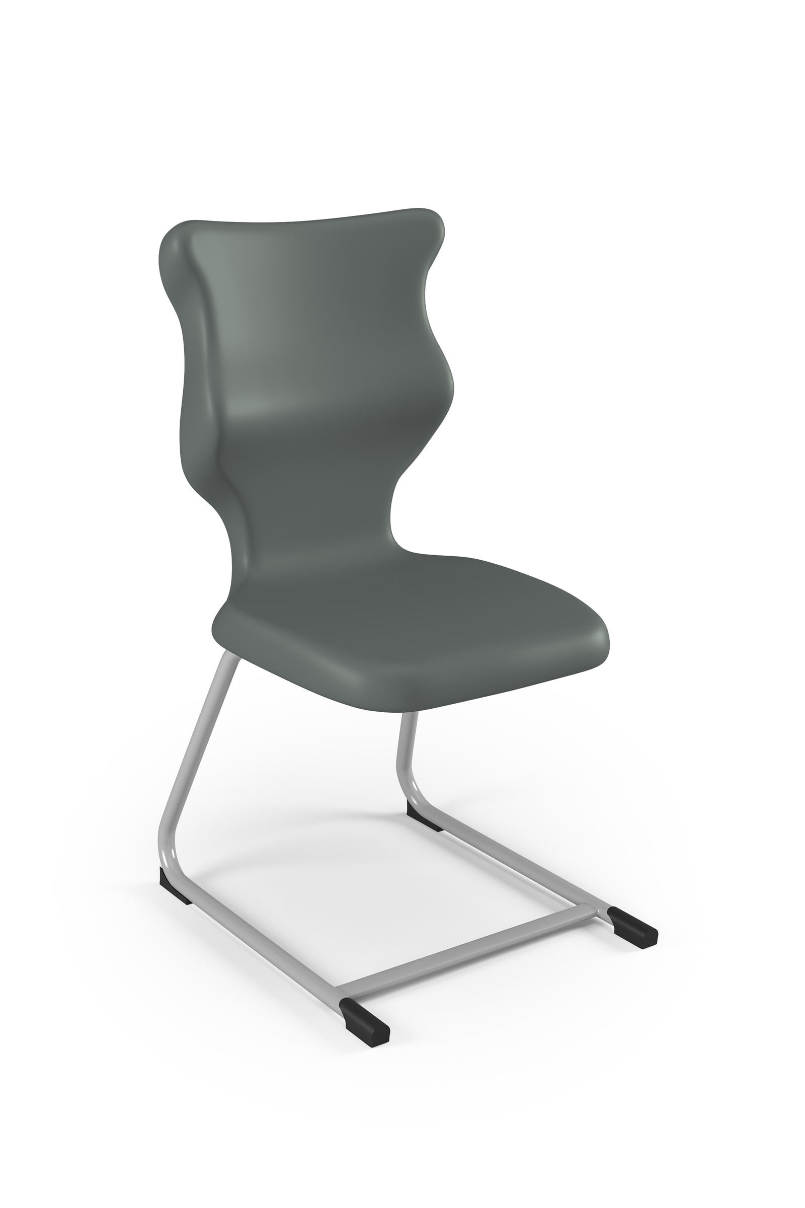 Dobre krzesło ergonomiczne C-Line Entelo szkolne przedszkolne - Szary RAL 7031