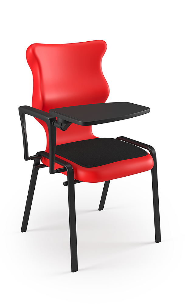 Dobre krzesło ergonomiczne Student Plus Soft Entelo szkolne - Czerwony RAL 3020
