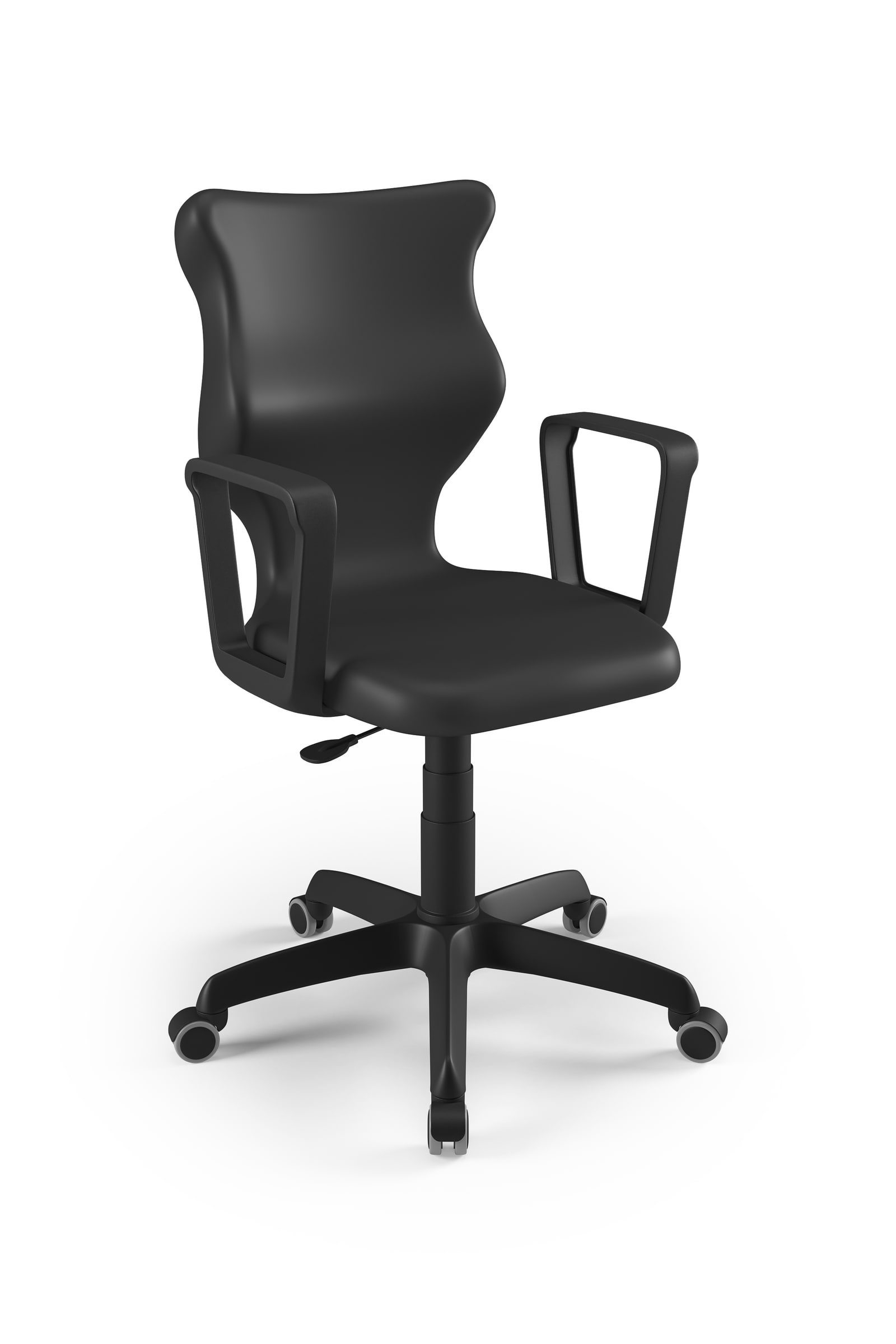 Dobre krzesło obrotowe ergonomiczne Twist Entelo szkolne przedszkolne - Czarny RAL 9005
