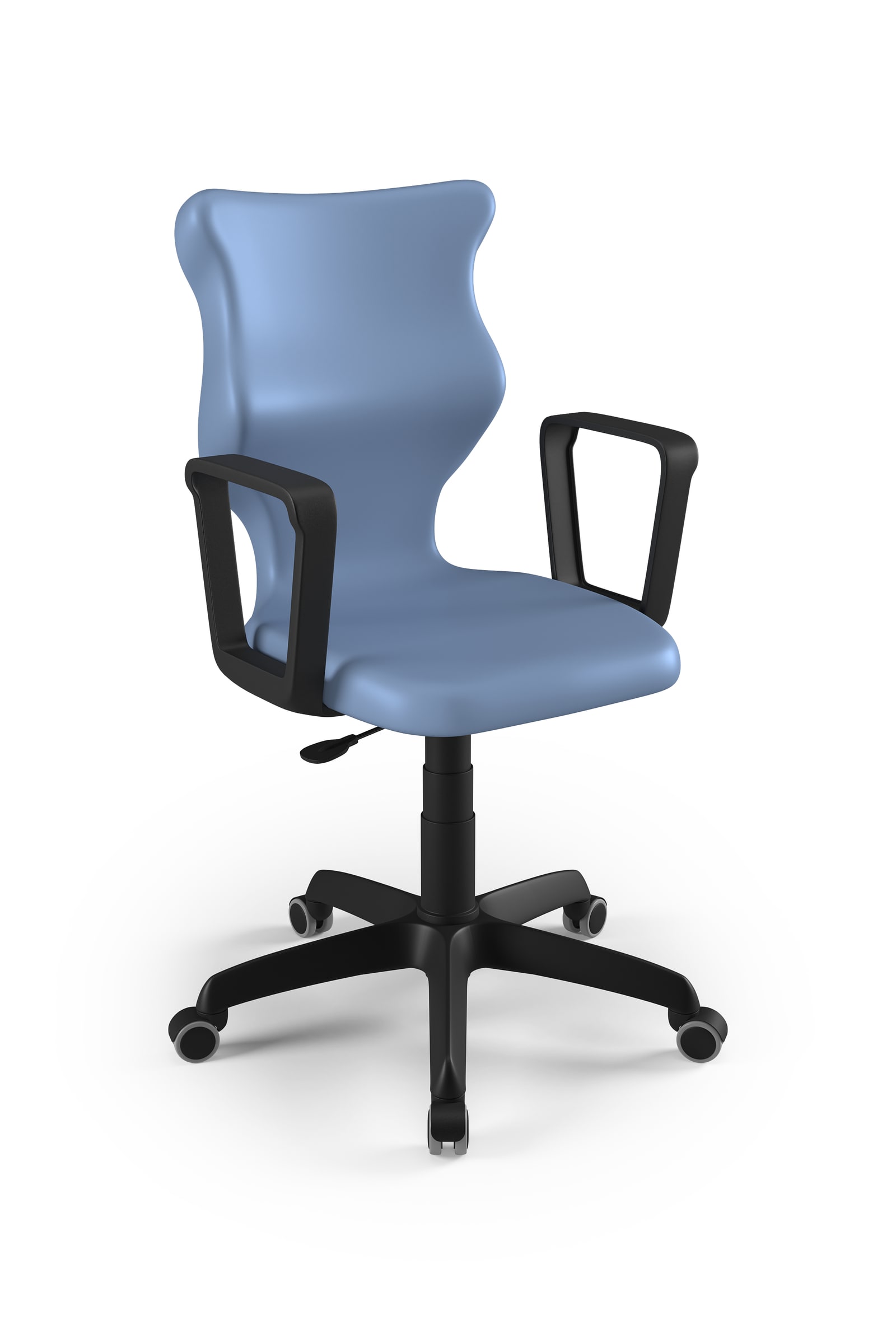 Dobre krzesło obrotowe ergonomiczne Twist Entelo szkolne przedszkolne - Pastelowy niebieski RAL 5014