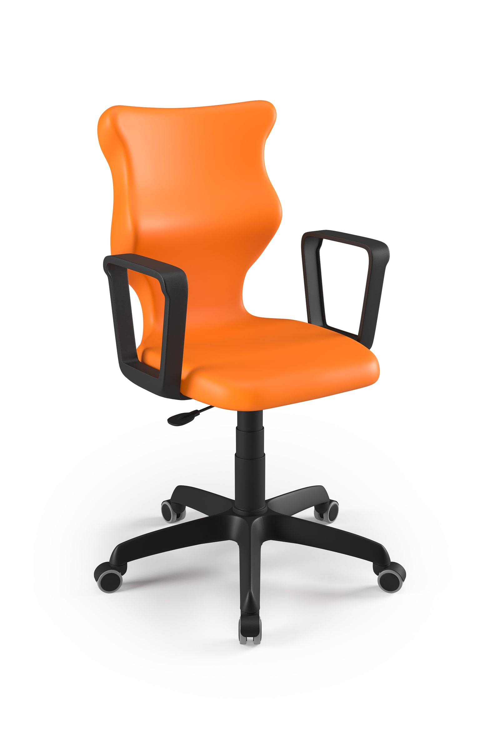 Dobre krzesło obrotowe ergonomiczne Twist Entelo szkolne przedszkolne - Pomarańczowy RAL 2004
