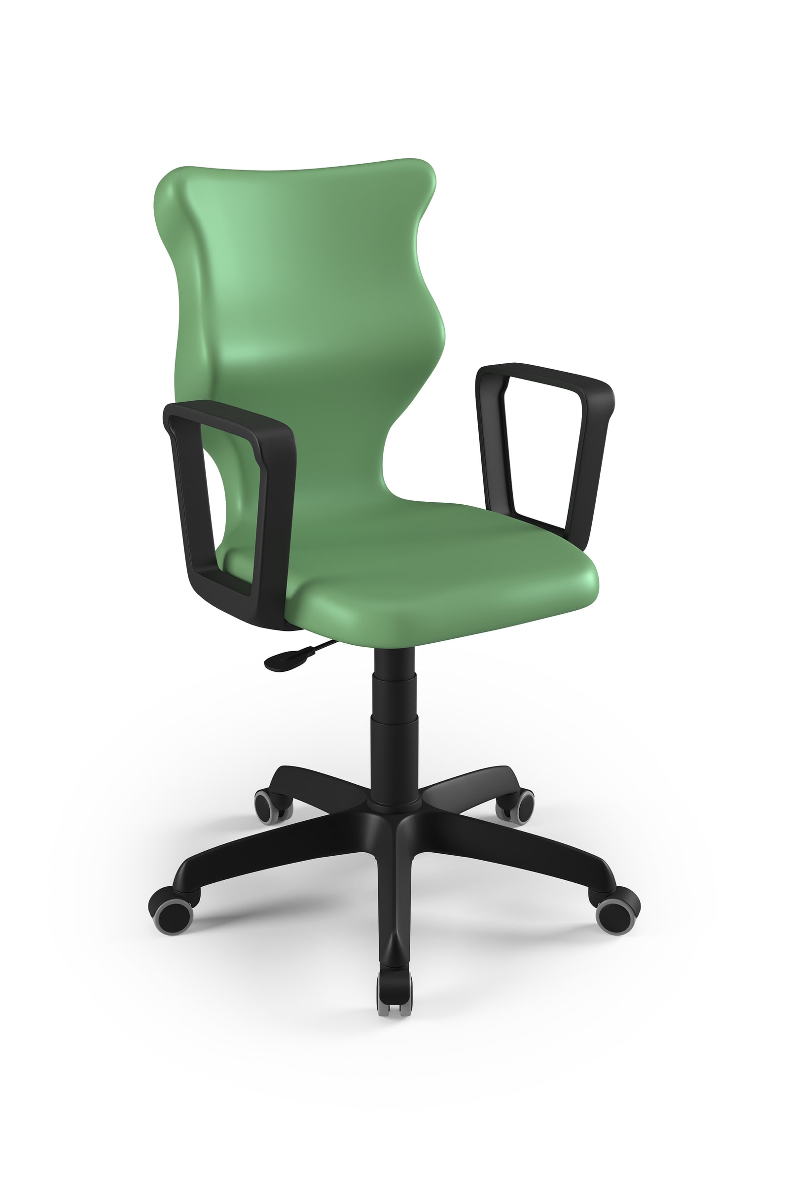 Dobre krzesło obrotowe ergonomiczne Twist Entelo szkolne przedszkolne - Pastelowy zielony RAL 150 60 20