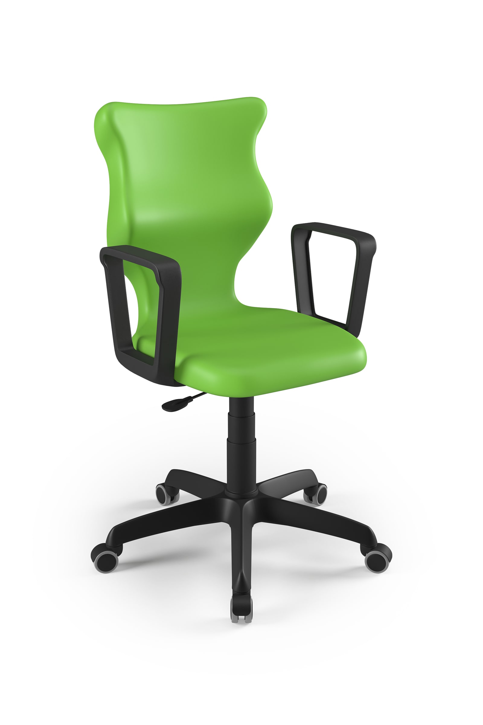 Dobre krzesło obrotowe ergonomiczne Twist Entelo szkolne przedszkolne - Zielony RAL 6018