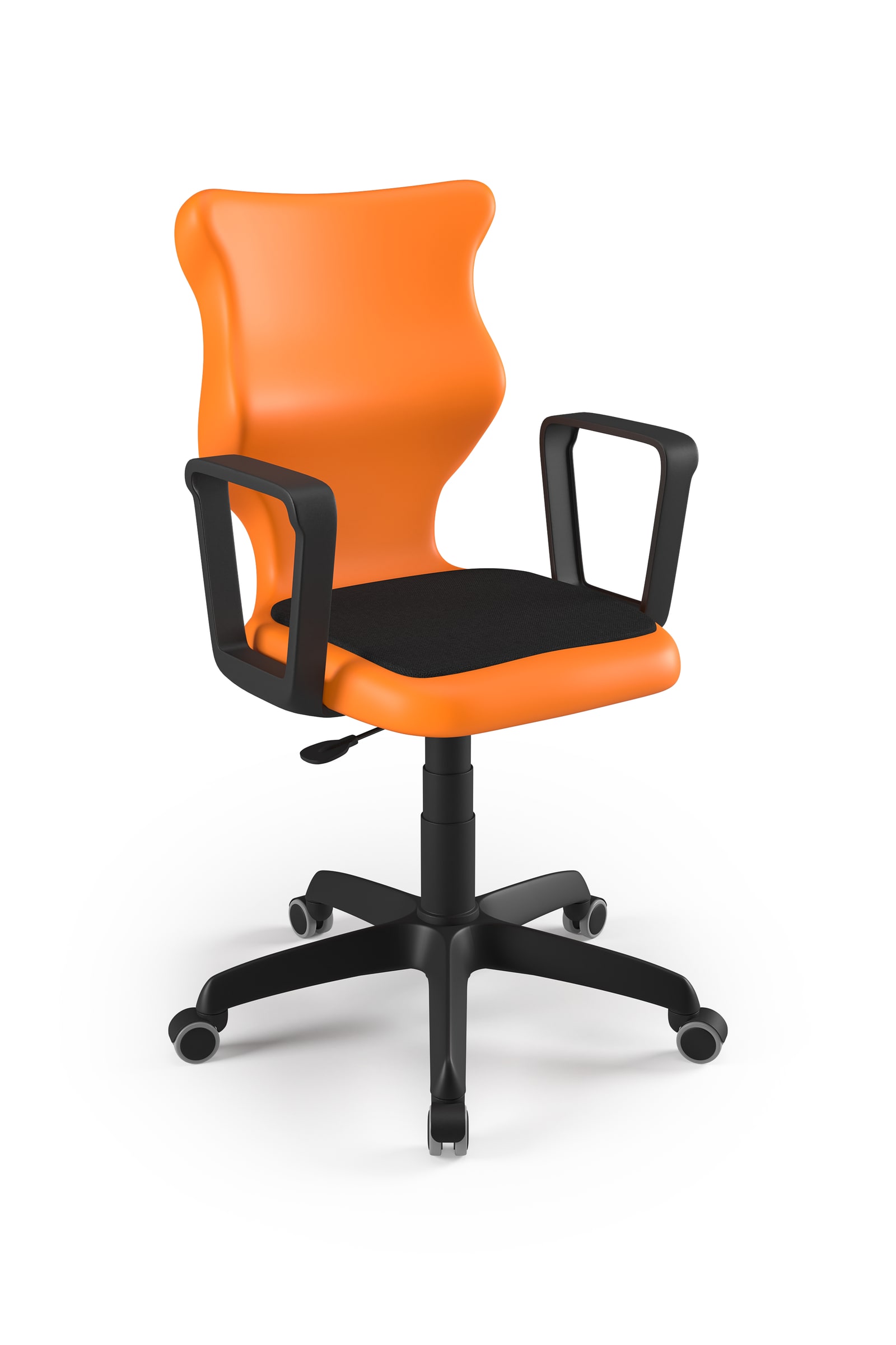 Dobre krzesło obrotowe ergonomiczne Twist Soft Entelo szkolne przedszkolne - Pomarańczowy RAL 2004
