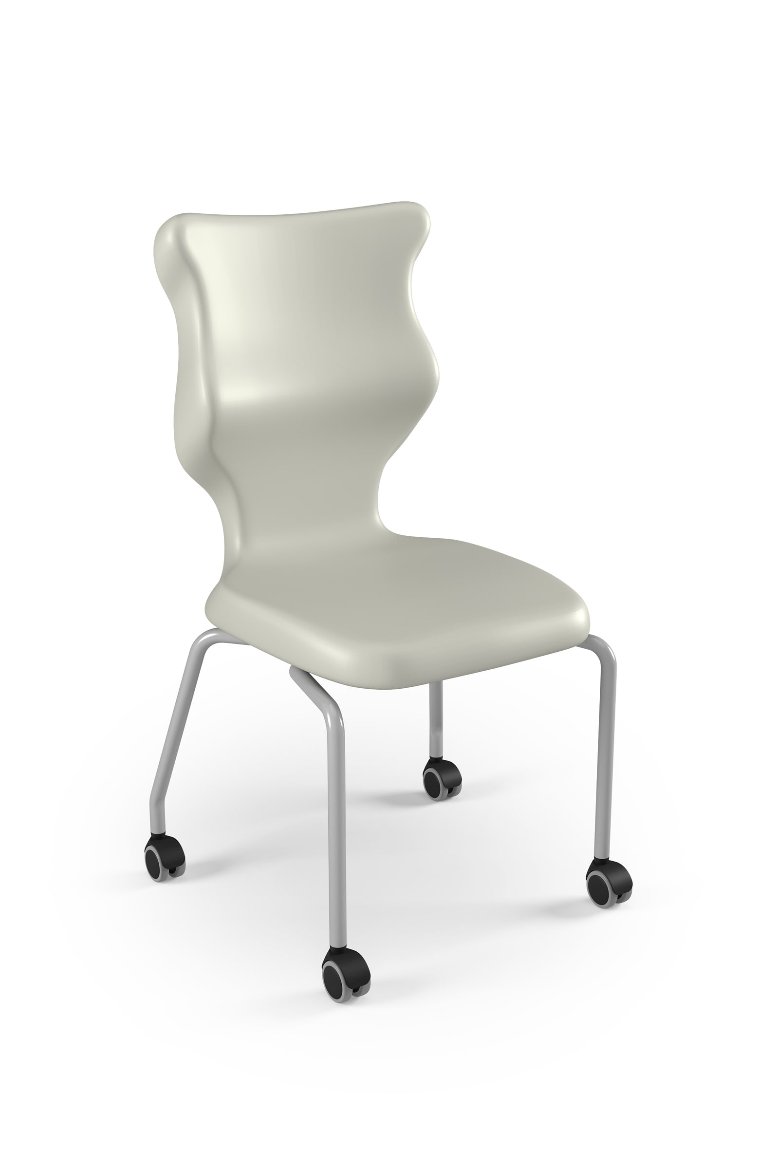 Dobre krzesło ergonomiczne Spider Move Entelo szkolne przedszkolne - Jasny szary RAL 7038