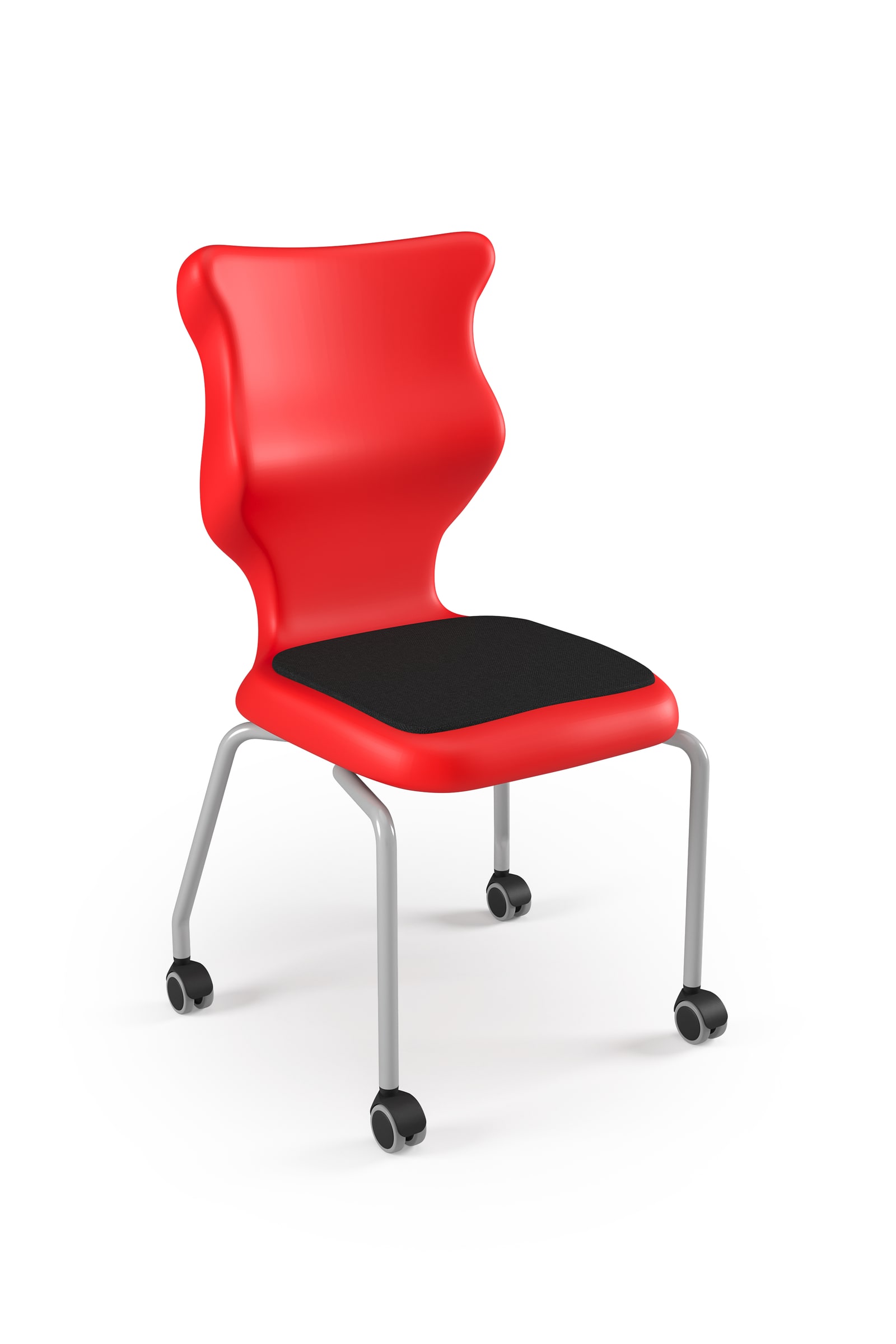 Dobre krzesło ergonomiczne Spider Move Soft Entelo szkolne - Czerwony RAL 3020