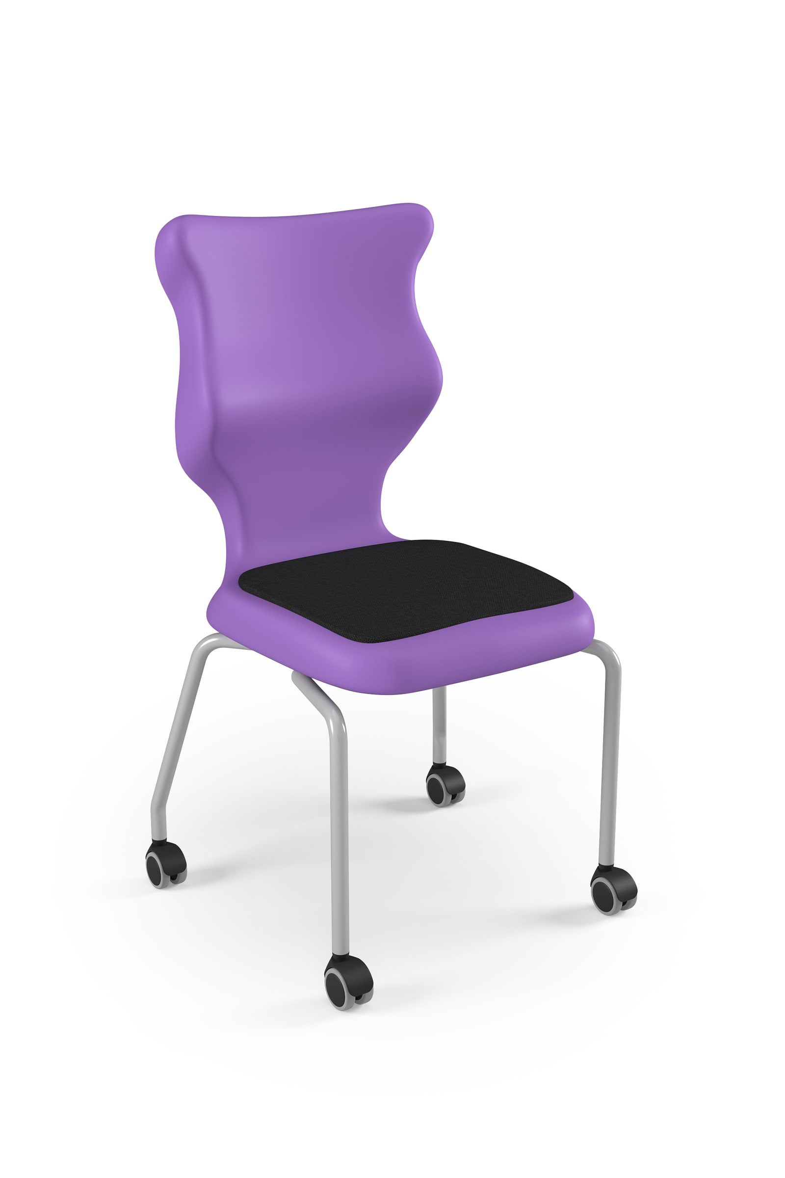 Dobre krzesło ergonomiczne Spider Move Soft Entelo szkolne - Fioletowy RAL 4005