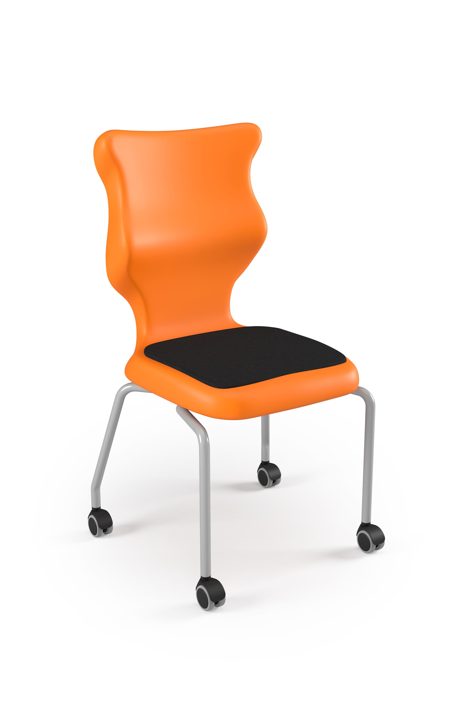Dobre krzesło ergonomiczne Spider Move Soft Entelo szkolne - Pomarańczowy RAL 2004
