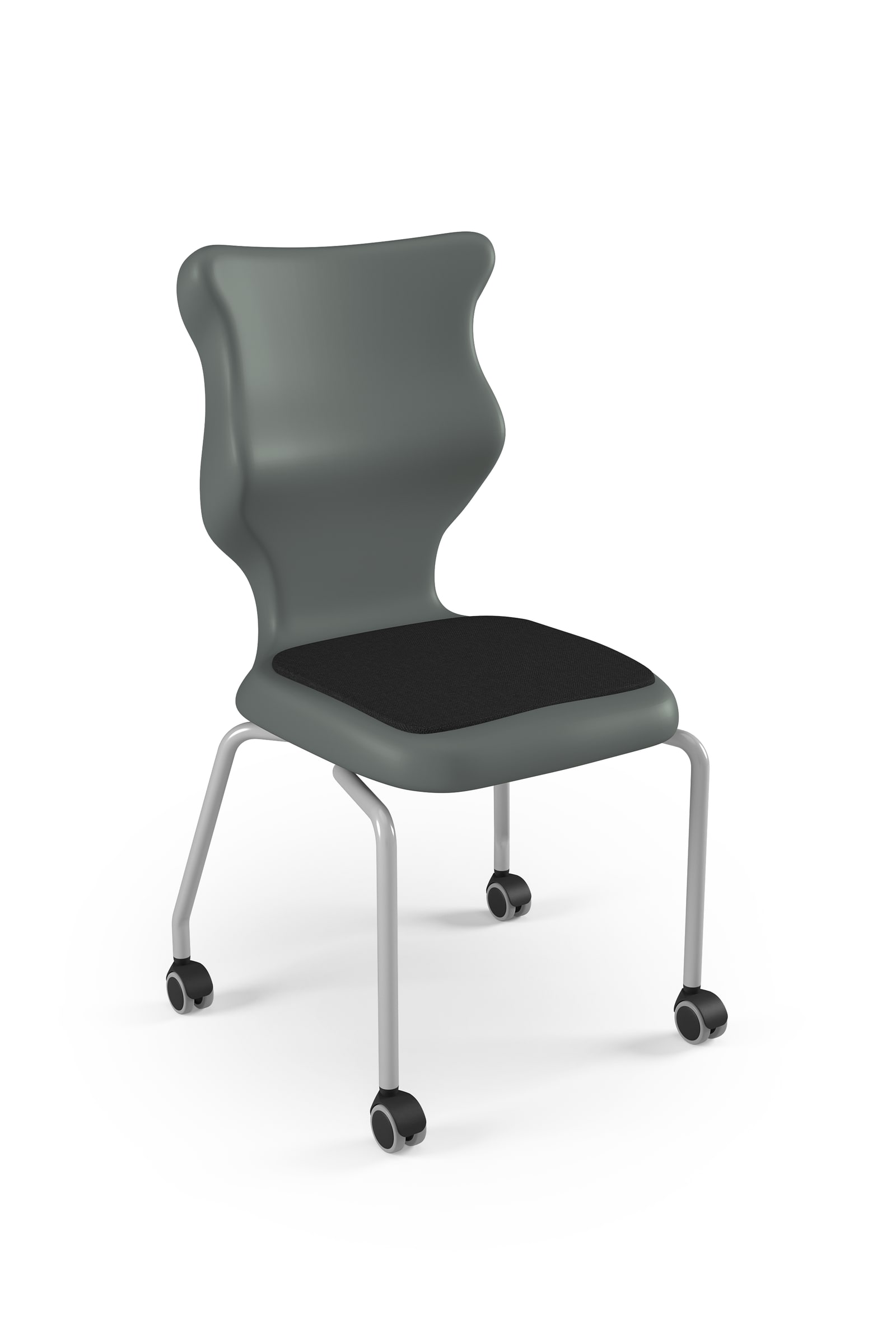 Dobre krzesło ergonomiczne Spider Move Soft Entelo szkolne - Szary RAL 7031